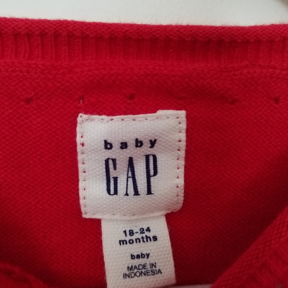 Baby girl red sweater - Picture 2 of 2